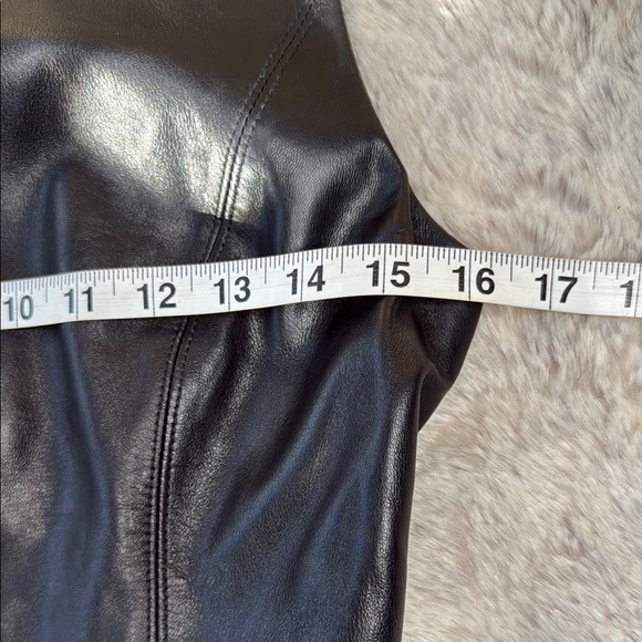 Antonio Melani | Black Leather Sleeveless Top - Picture 5 of 11